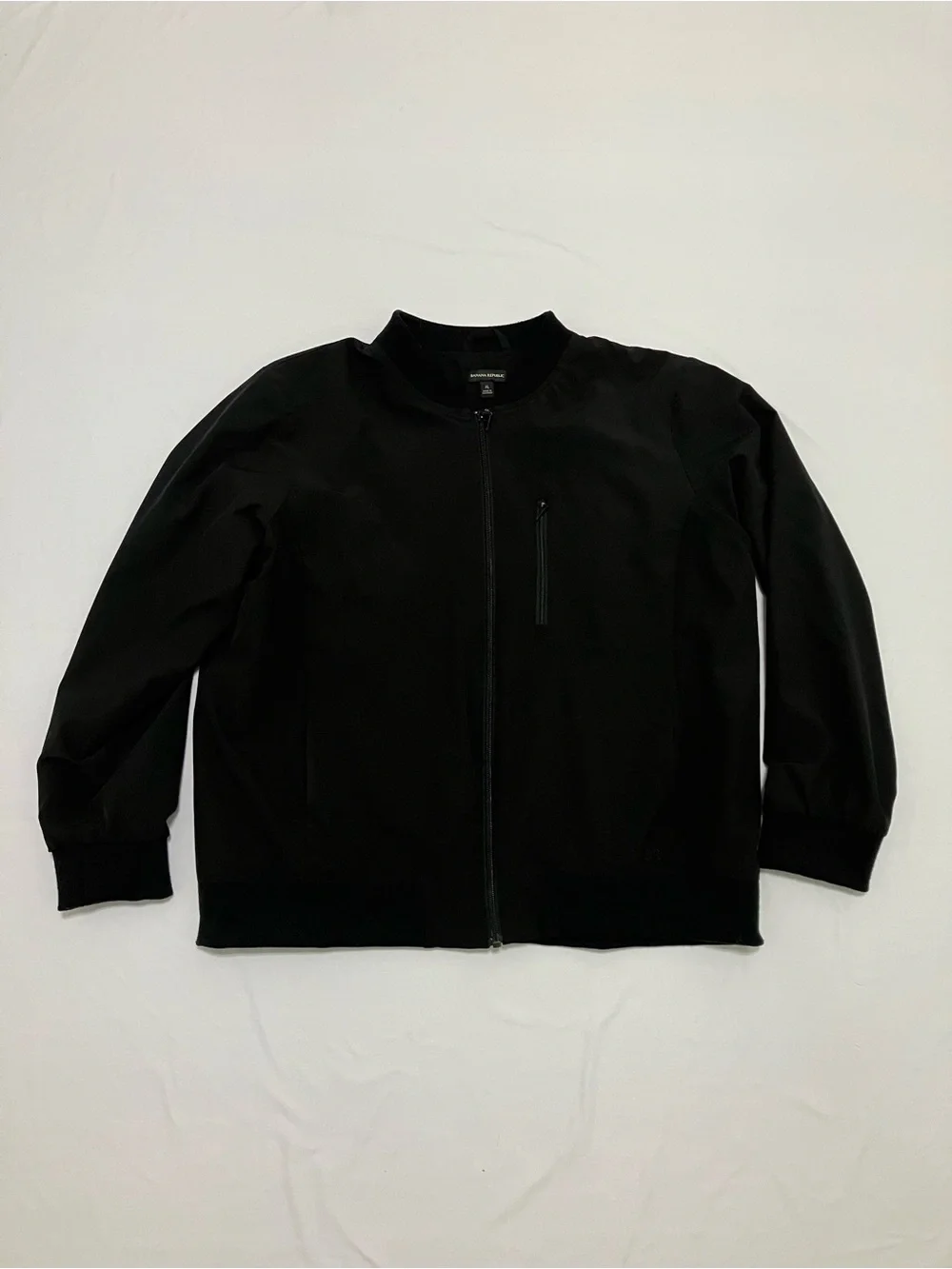 Banana Republic Men's Black Zip-Up Sweater Jacket